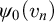 psi 0 left parenthesis v Subscript n Baseline right parenthesis