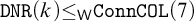 monospace upper D upper N upper R left parenthesis k right parenthesis less than or equals Subscript sans serif upper W Baseline monospace upper C o n n upper C upper O upper L left parenthesis 7 right parenthesis