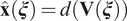 x ̂ xi equals dV xi