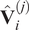 upper V ̂ ij
