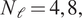 upper N script l equals 4 comma 8 comma