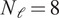 upper N script l equals 8