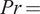 probability equals