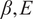beta comma upper E