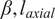 beta comma laxial