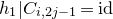 h 1 vertical bar upper C Subscript i comma 2 j minus 1 Baseline equals normal i normal d