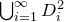 union Underscript i equals 1 Overscript normal infinity Endscripts upper D Subscript i Superscript 2