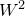 upper W squared