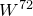 upper W Superscript 72