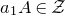 a 1 upper A element of script upper Z