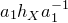 a 1 h Subscript upper X Baseline a 1 Superscript negative 1