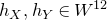 h Subscript upper X Baseline comma h Subscript upper Y Baseline element of upper W Superscript 12