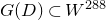 upper G left parenthesis upper D right parenthesis subset of upper W Superscript 288