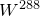 upper W Superscript 288