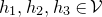 h 1 comma h 2 comma h 3 element of script upper V