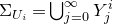 normal upper Sigma Subscript upper U Sub Subscript i Baseline equals union Underscript j equals 0 Overscript normal infinity Endscripts upper Y Subscript j Superscript i