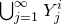 union Underscript j equals 1 Overscript normal infinity Endscripts upper Y Subscript j Superscript i