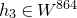 h 3 element of upper W Superscript 864