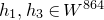 h 1 comma h 3 element of upper W Superscript 864