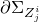partial differential normal upper Sigma Subscript upper Z Sub Subscript j Sub Superscript i