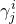 gamma Subscript j Superscript i