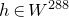 h element of upper W Superscript 288