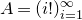 upper A equals left parenthesis i factorial right parenthesis Subscript i equals 1 Superscript normal infinity