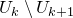 upper U Subscript k Baseline minus upper U Subscript k plus 1