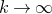 k right arrow normal infinity