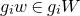 g Subscript i Baseline w element of g Subscript i Baseline upper W