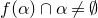 f left parenthesis alpha right parenthesis intersection alpha not equals normal empty set