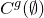 upper C Superscript g Baseline left parenthesis normal empty set right parenthesis