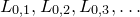 upper L Subscript 0 comma 1 Baseline comma upper L Subscript 0 comma 2 Baseline comma upper L Subscript 0 comma 3 Baseline comma ellipsis