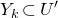 upper Y Subscript k Baseline subset of upper U prime