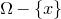 normal upper Omega minus StartSet x EndSet
