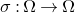 sigma colon normal upper Omega right arrow normal upper Omega