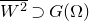 upper W squared overbar superset of upper G left parenthesis normal upper Omega right parenthesis