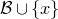 script upper B union StartSet x EndSet