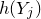 h left parenthesis upper Y Subscript j Baseline right parenthesis