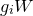 g Subscript i Baseline upper W