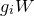 g Subscript i Baseline upper W