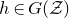 h element of upper G left parenthesis script upper Z right parenthesis