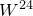 upper W Superscript 24