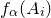 f Subscript alpha Baseline left parenthesis upper A Subscript i Baseline right parenthesis