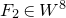 upper F 2 element of upper W Superscript 8