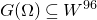 upper G left parenthesis normal upper Omega right parenthesis subset of or equal to upper W Superscript 96