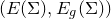 left parenthesis upper E left parenthesis normal upper Sigma right parenthesis comma upper E Subscript g Baseline left parenthesis normal upper Sigma right parenthesis right parenthesis