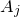 upper A Subscript j