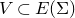 upper V subset of upper E left parenthesis normal upper Sigma right parenthesis