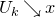 upper U Subscript k Baseline down right arrow x
